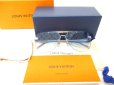 Photo1: LOUIS VUITTON Blue Monogram Lens LV Ash Sunglasses Eye Wear #9206 (1)