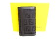 Photo1: FENDI Zucca Black Canvas Leather 6pics Key Cases #9207 (1)