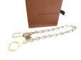 Photo1: LOUIS VUITTON Silver Color Metal Wallet Chain Chaine Anneau Cle #9215 (1)