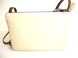 Photo2: CELINE Lamb Leather Tricolor Leather Crossbody Bag Purse Trio Pouch PM #9217 (2)