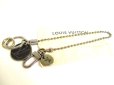 Photo1: LOUIS VUITTON Monogram Eclipse Key Chain Key Ring #9218 (1)