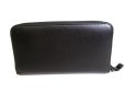 Photo2: Salvatore Ferragamo Vala Black Leather Round Zip Wallet #9226 (2)