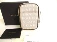 Photo1: BVLGARI Logo Mania Beige Canvas Cigarette Case Tissue Holder Pouch #9232 (1)