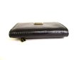 Photo6: DOLCE&GABBANA Black Leather Trifold Wallet Purse #9237