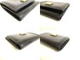 Photo7: DOLCE&GABBANA Black Leather Trifold Wallet Purse #9237