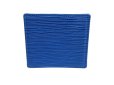 Photo2: LOUIS VUITTON Epi Blue Leather Coin Purse Porto Monnaie Boite #9241 (2)