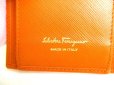 Photo10: Salvatore Ferragamo Vala Orange Leather Bifold Long Wallet #9243