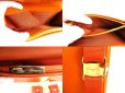 Photo9: Salvatore Ferragamo Vala Orange Leather Bifold Long Wallet #9243