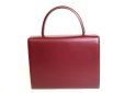 Photo2: Cartier Leather Bordeaux Must de Cartier Hand Bag Purse #9244 (2)