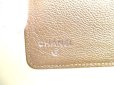 Photo10: CHANEL CC Logo Gray Leather Bifold Long Wallet Purse #9248