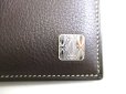 Photo11: Cartier C de Cartier Dark Brown Leather Bifold Wallet Purse #9253