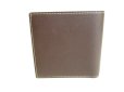 Photo2: Cartier C de Cartier Dark Brown Leather Bifold Wallet Purse #9253 (2)