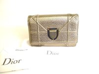 Christian Dior Diorama Champagne Gold Leather Bifold Wallet #9255