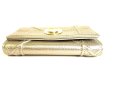 Photo5: Christian Dior Diorama Champagne Gold Leather Bifold Wallet #9255