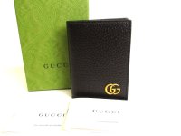 GUCCI GG Marmont Black Leather Business Card Case #9260