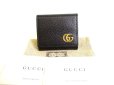 Photo1: GUCCI GG Marmont Black Leather Coin Purse #9261 (1)