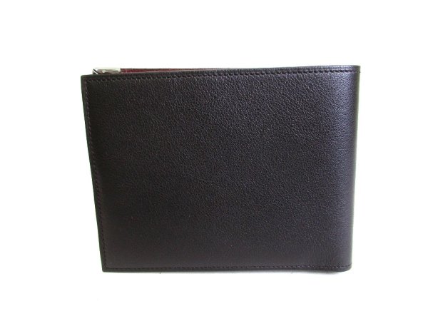 Photo2: Cartier Must de Cartier Black Leather Bifold Bill Wallet Purse #9264