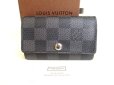 Photo1: LOUIS VUITTON Damier Graphite Leather Multicles 6 Key Cases #9270 (1)