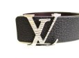 Photo9: LOUIS VUITTON Taurillon Black Leather LV Initales 3.5MM Reversible Belt #9285