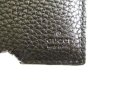 Photo10: GUCCI GG Metal Black Leather Bifold Long Flap Wallet #9286