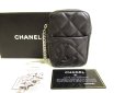 Photo1: CHANEL Cambon Calf Leather Black Cigarette Cases #9288 (1)
