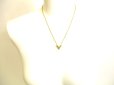 Photo10: LOUIS VUITTON Gold Plated Essential V Chain Necklace #9295