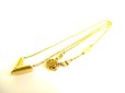 Photo12: LOUIS VUITTON Gold Plated Essential V Chain Necklace #9295