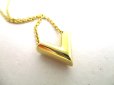 Photo5: LOUIS VUITTON Gold Plated Essential V Chain Necklace #9295