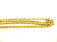 Photo6: LOUIS VUITTON Gold Plated Essential V Chain Necklace #9295