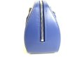 Photo3: LOUIS VUITTON Epi Blue Leather Silver H/W Hand Bag Purse Jasmine #9297