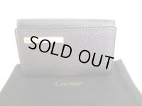 Cartier Santos Black Leather 6 Pics Key Cases #9298