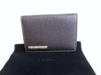 Photo1: Cartier Santos de Cartier Black Leather Business Credit Card Cases #9303 (1)