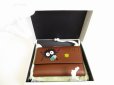 Photo12: LOEWE and Ghibli Brown Leather Trifold Wallet Compact Wallet #9313