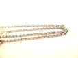 Photo6: LOUIS VUITTON Silver Plated Essential V Chain Necklace #9315