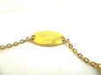 Photo11: LOUIS VUITTON Gold Plated Silver Plated Monogram Necklace #9316