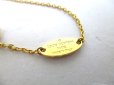 Photo9: LOUIS VUITTON Gold Plated Silver Plated Monogram Necklace #9316