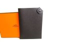 Photo1: HERMES Black Chevre Myzore Leather Passport Holders ID Holders #9317 (1)