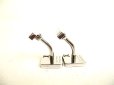 Photo5: LOUIS VUITTON Stainless Steel Champs Elysees Cufflinks Cuffs #9318