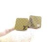 Photo8: LOUIS VUITTON Stainless Steel Champs Elysees Cufflinks Cuffs #9318