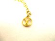 Photo12: LOUIS VUITTON Gold Silver LV Circle Medallion L TO V Necklace #9328