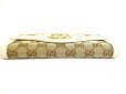 Photo5: GUCCI GG Brown Canvas White Leather Soho Long Wallet #9335