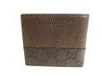 Photo2: GUCCI Guccissima Brown Leather Bifold Bill Wallet #9339 (2)