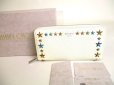 Photo1: Jimmy Choo Multicolor Metal Stars White Leather Round Zip Wallet #9341 (1)