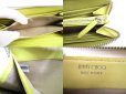 Photo9: Jimmy Choo Multicolor Metal Stars White Leather Round Zip Wallet #9341