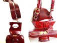 Photo7: Cartier Happy Birthday Bordeaux Patent Leather Backpack #9342