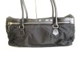 Photo2: PRADA Black Nylon Leather Tote Bag Hand Bag Purse #9344 (2)
