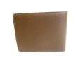 Photo2: LOUIS VUITTON Taiga Brown Leather Bifold Wallet #9345 (2)