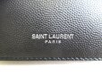 Photo12: Yves Saint Laurent Paris Black Leather Coin Purse #9349