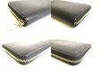 Photo7: BVLGARI BVLGARIBVLGARI Black Leather Round Zip Long Wallet #9354