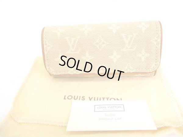 Photo1: LOUIS VUITTON Monogram Mini Beige Canvas Multicles 4 Pics Key Cases #9356